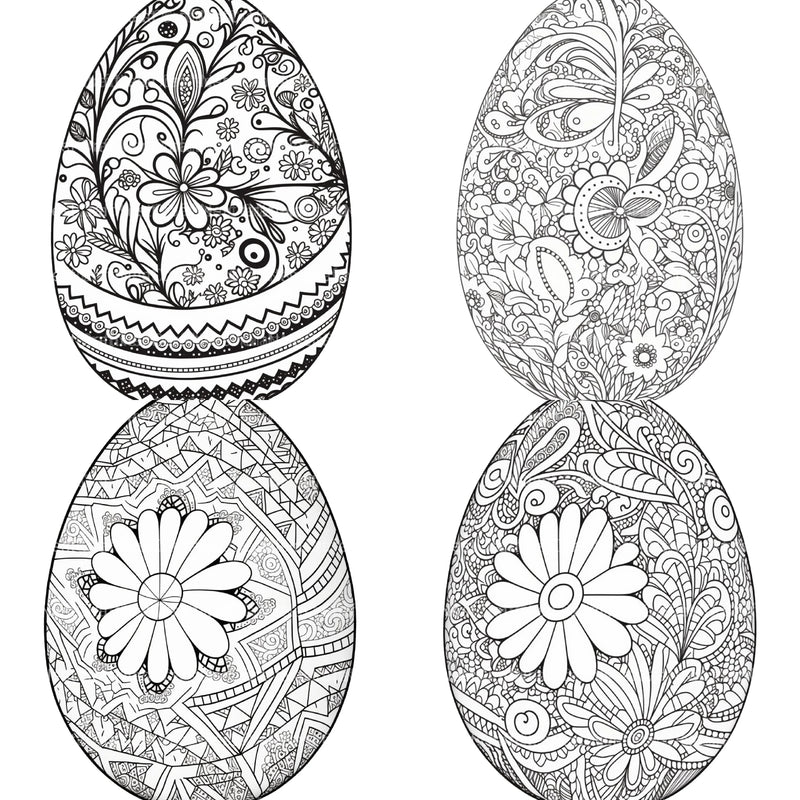 Mandala Egg Coloring Book - CraftNest - Digital Crafting and Art