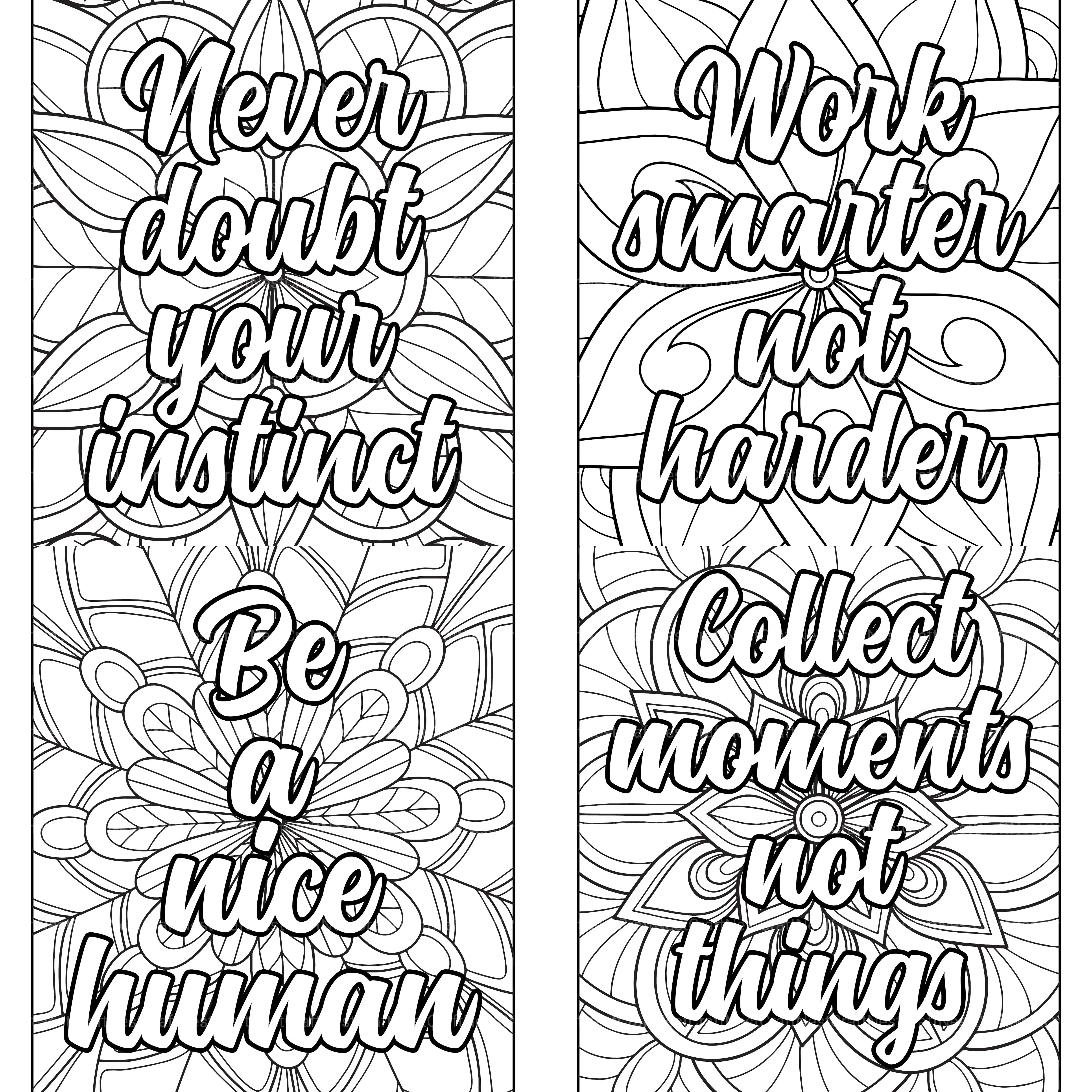 Motivational Quotes Coloring Book 3 - CraftNest - Digital Crafting and Art