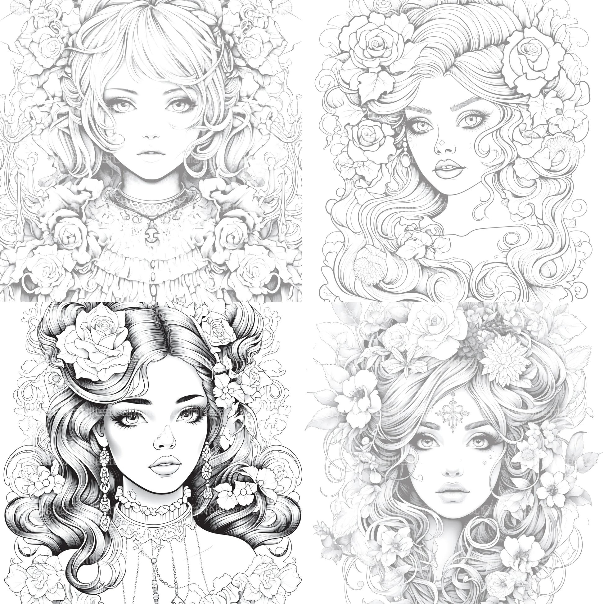 Little Princess Coloring Book - CraftNest - Digital Crafting and Art