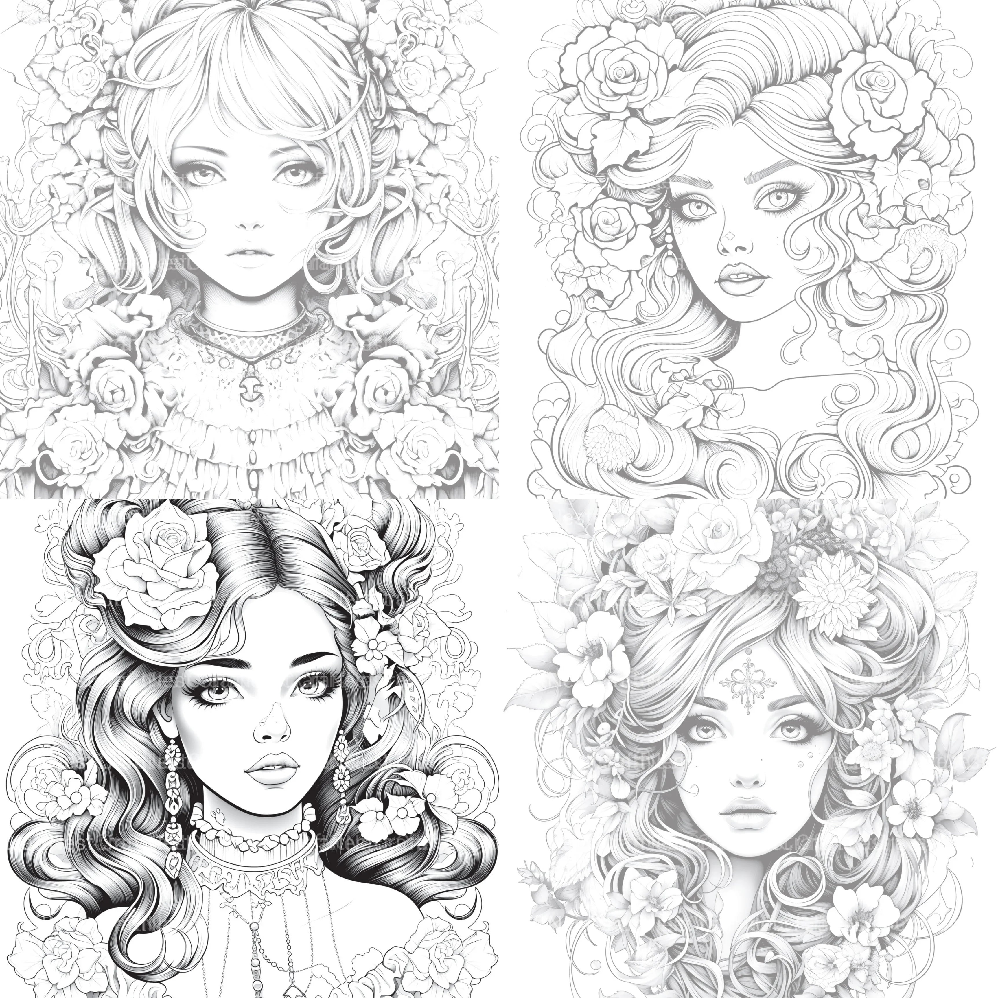 Little Princess Coloring Book - CraftNest - Digital Crafting and Art