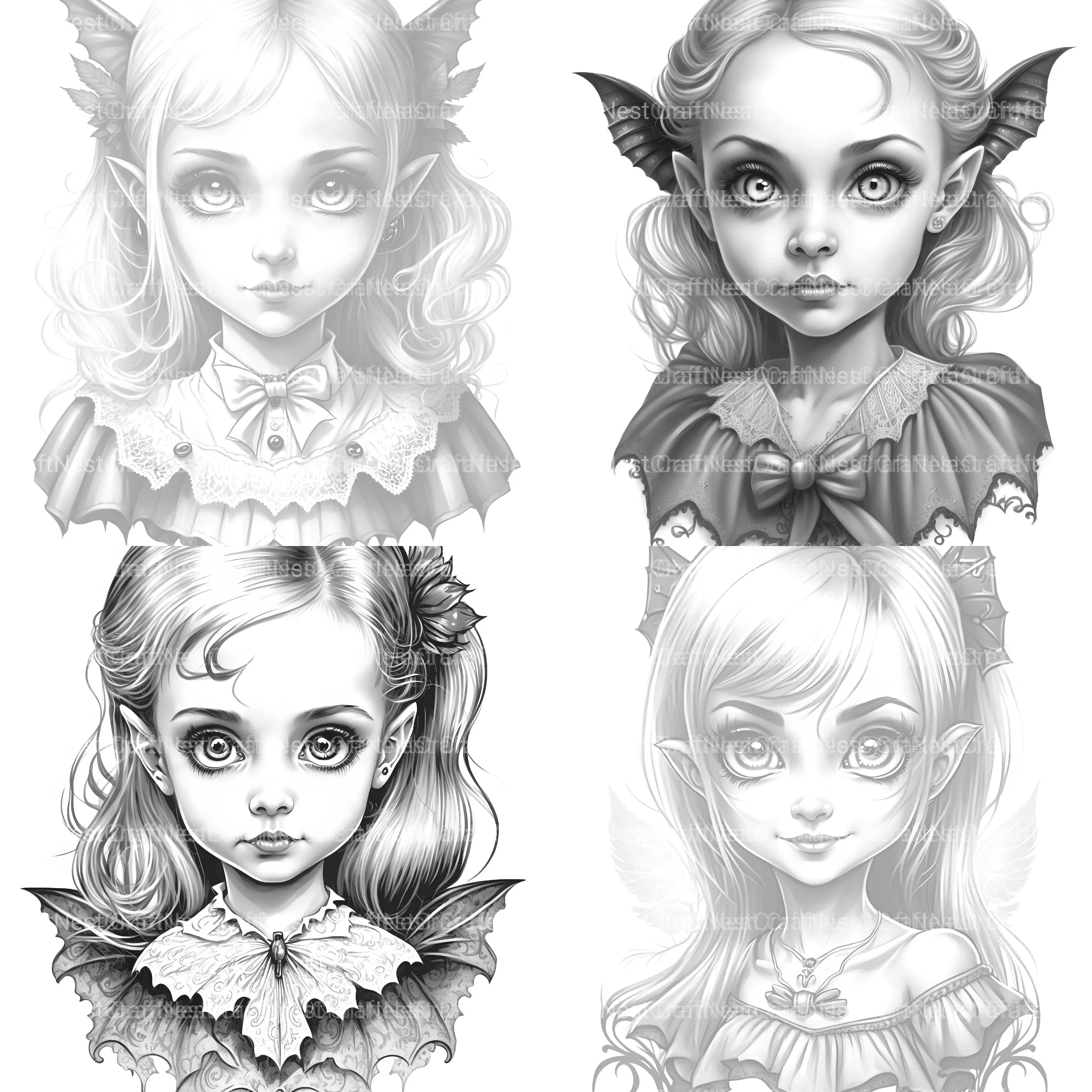 Little Witch Coloring Book - CraftNest - Digital Crafting and Art