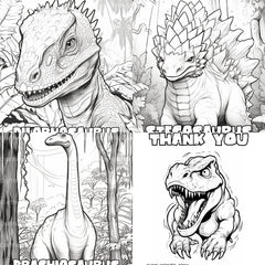 Kids Dinosaur Adventure Coloring Book - CraftNest - Digital Crafting and Art