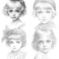 Cyborg Girl Coloring Book - CraftNest - Digital Crafting and Art