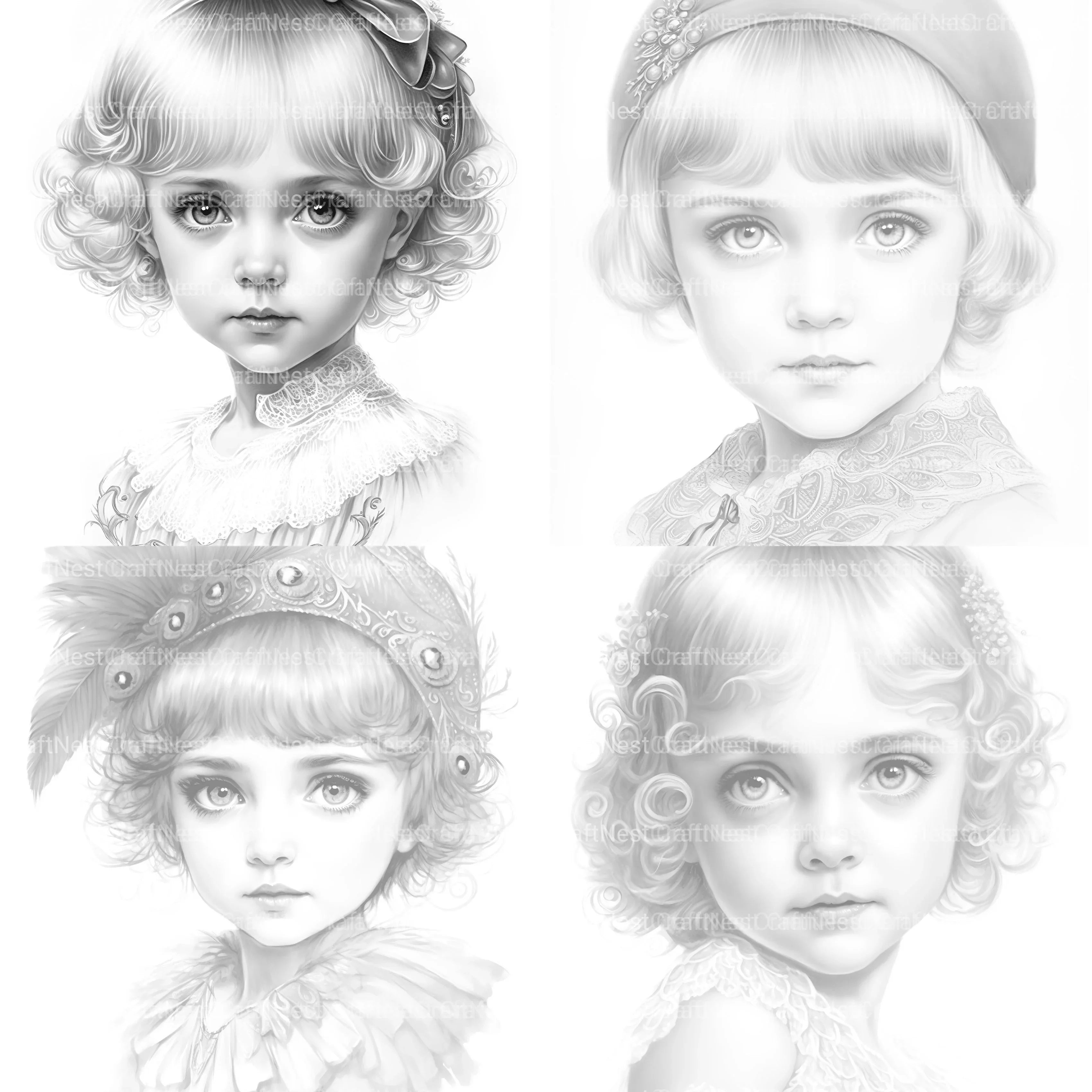 Cyborg Girl Coloring Book - CraftNest - Digital Crafting and Art