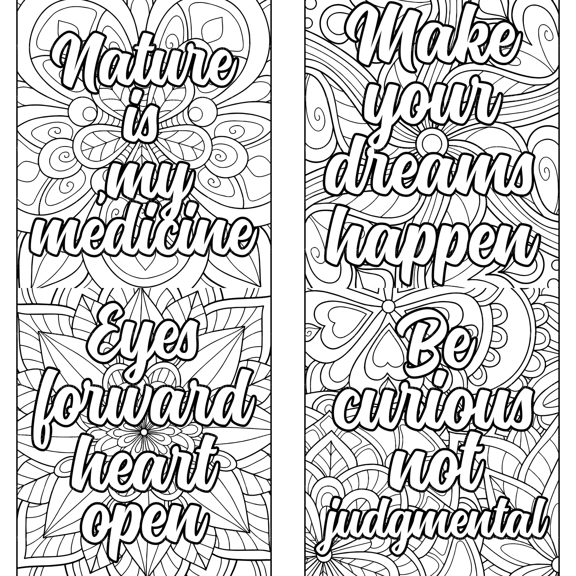 Motivational Quotes Coloring Book 1 - CraftNest - Digital Crafting and Art