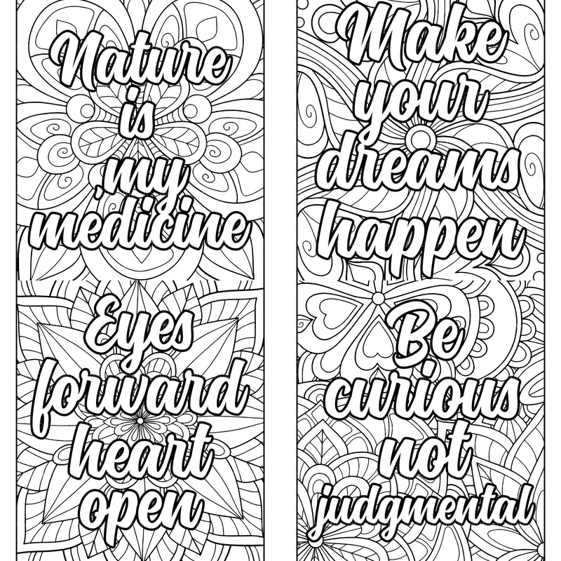 Motivational Quotes Coloring Book 1 - CraftNest - Digital Crafting and Art