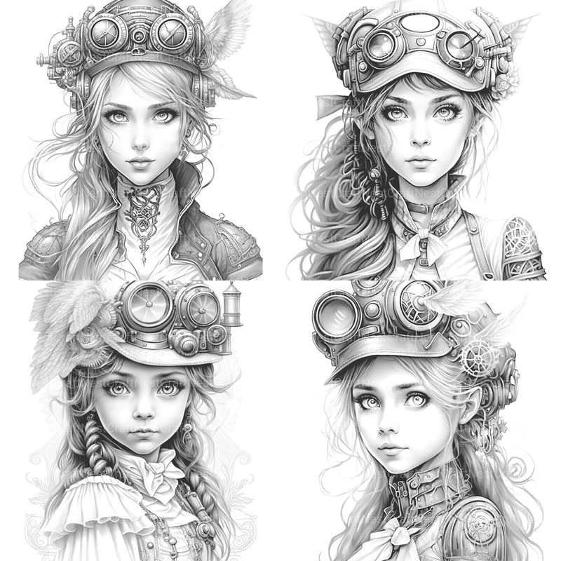 Sunflower Girl Coloring Book - CraftNest - Digital Crafting and Art