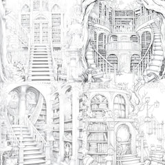 Enchanted Library Coloring Book - CraftNest - Digital Crafting and Art