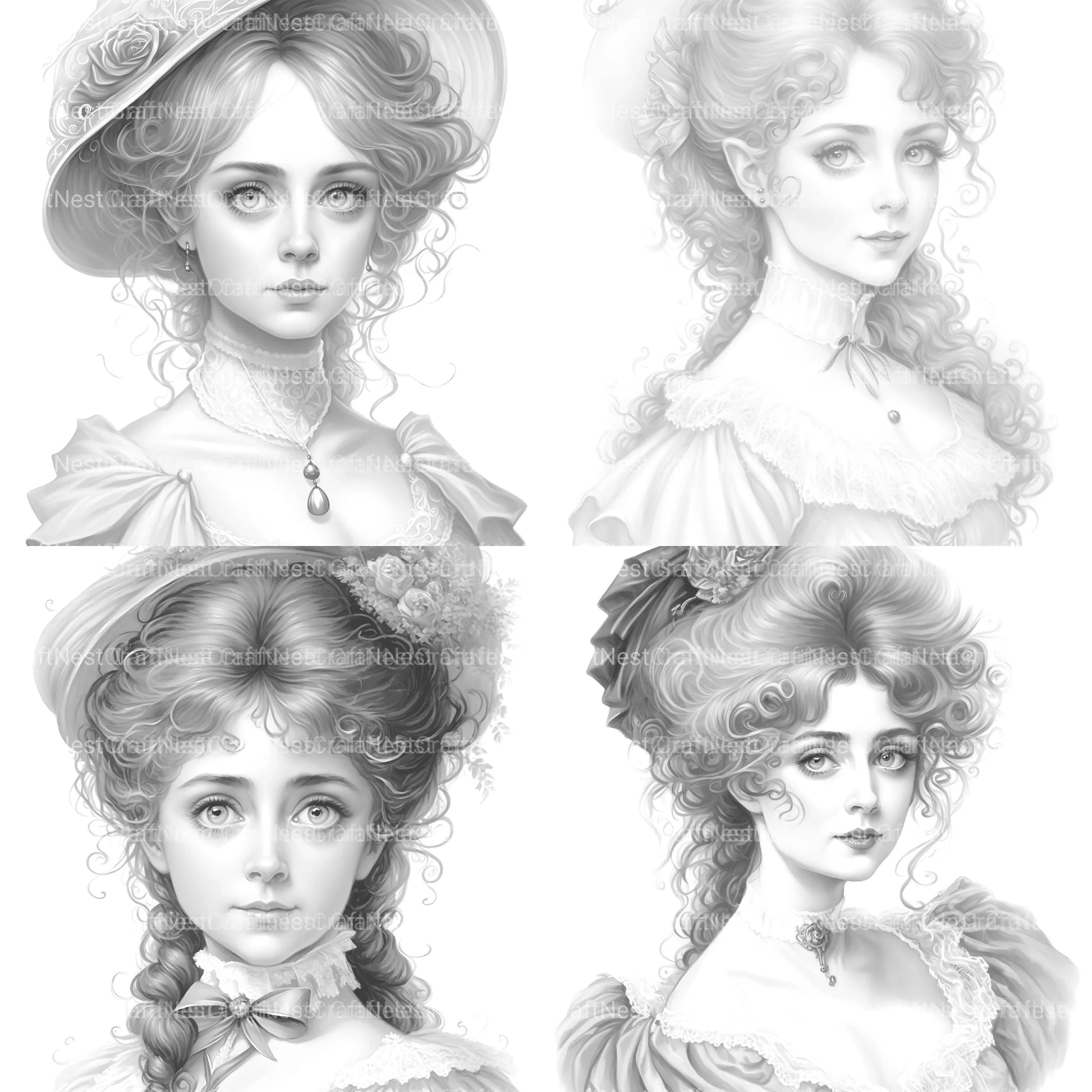 Viking Girl Coloring Book - CraftNest - Digital Crafting and Art