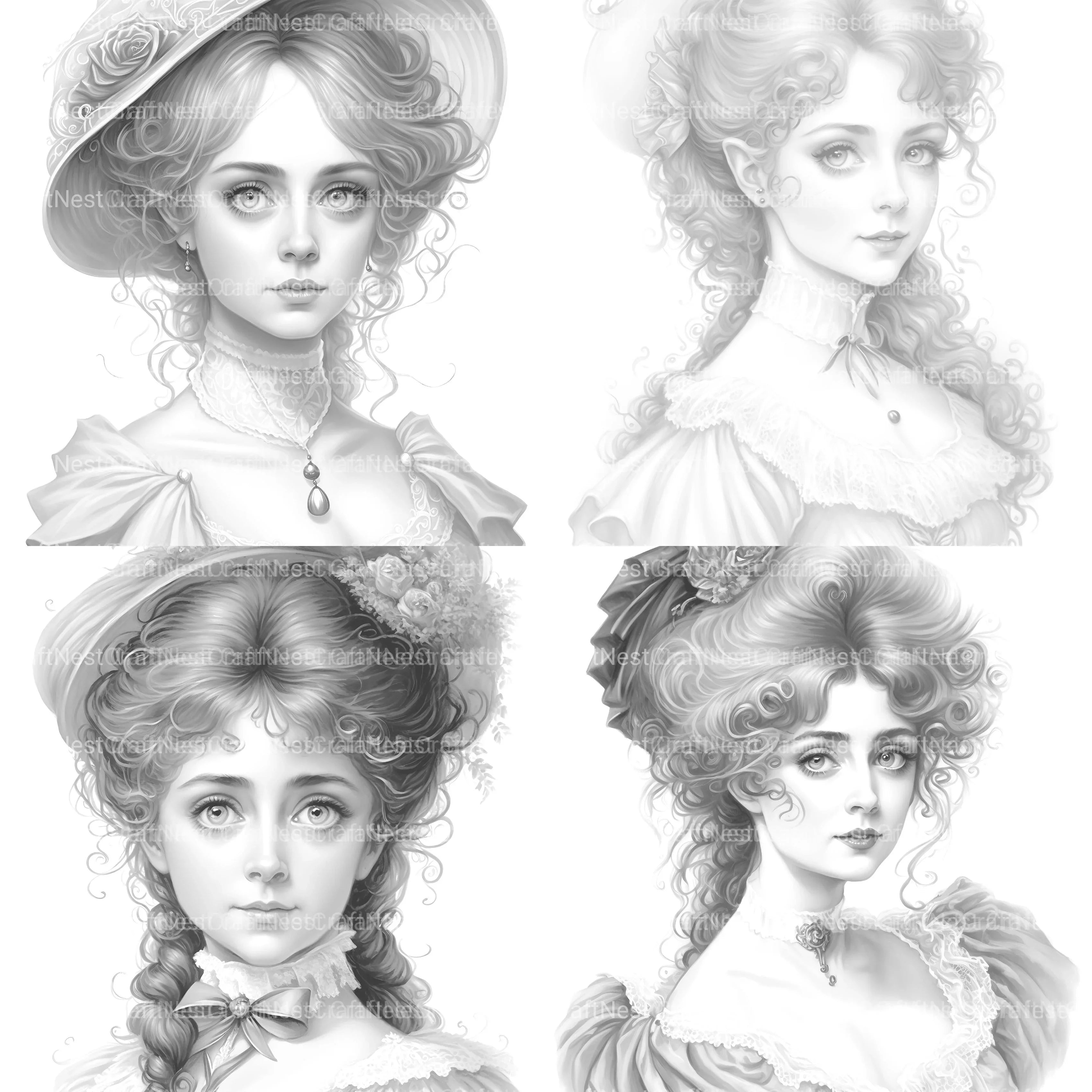 Viking Girl Coloring Book - CraftNest - Digital Crafting and Art