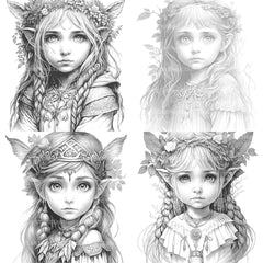 Fairy Girl Coloring Book - CraftNest - Digital Crafting and Art