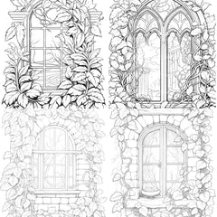 Blooming Window Coloring Book - CraftNest - Digital Crafting and Art