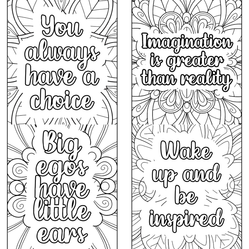 Motivational Quotes Coloring Book 4 - CraftNest - Digital Crafting and Art