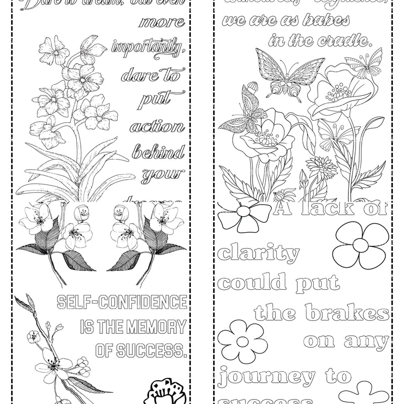 Motivational Quotes Coloring Book - CraftNest - Digital Crafting and Art