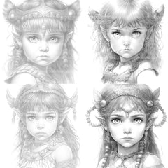 Bavarian Girl Coloring Book 2 - CraftNest - Digital Crafting and Art