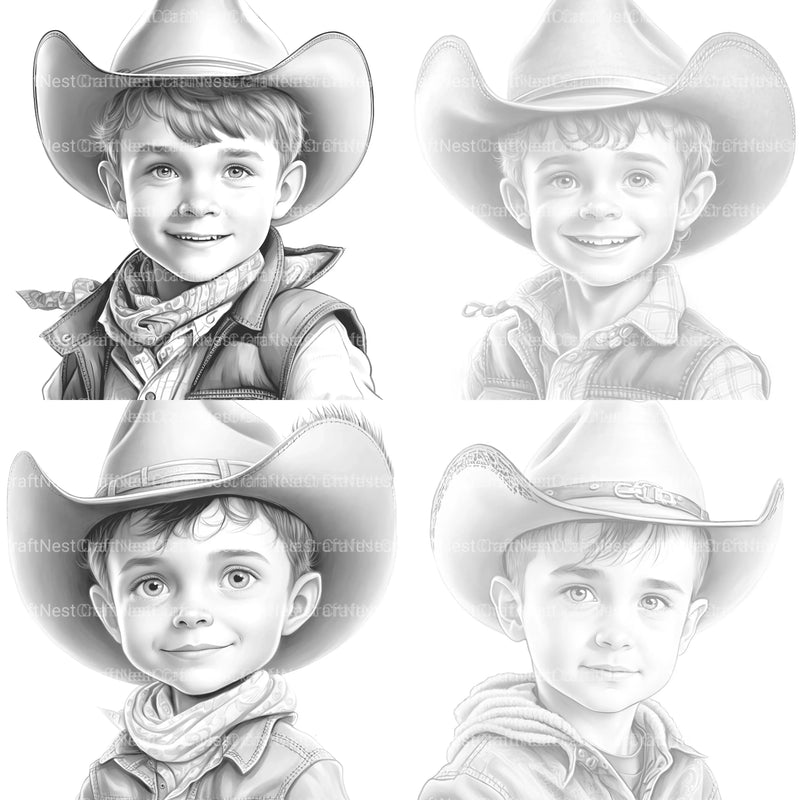 Cowgirl Coloring Book - CraftNest - Digital Crafting and Art