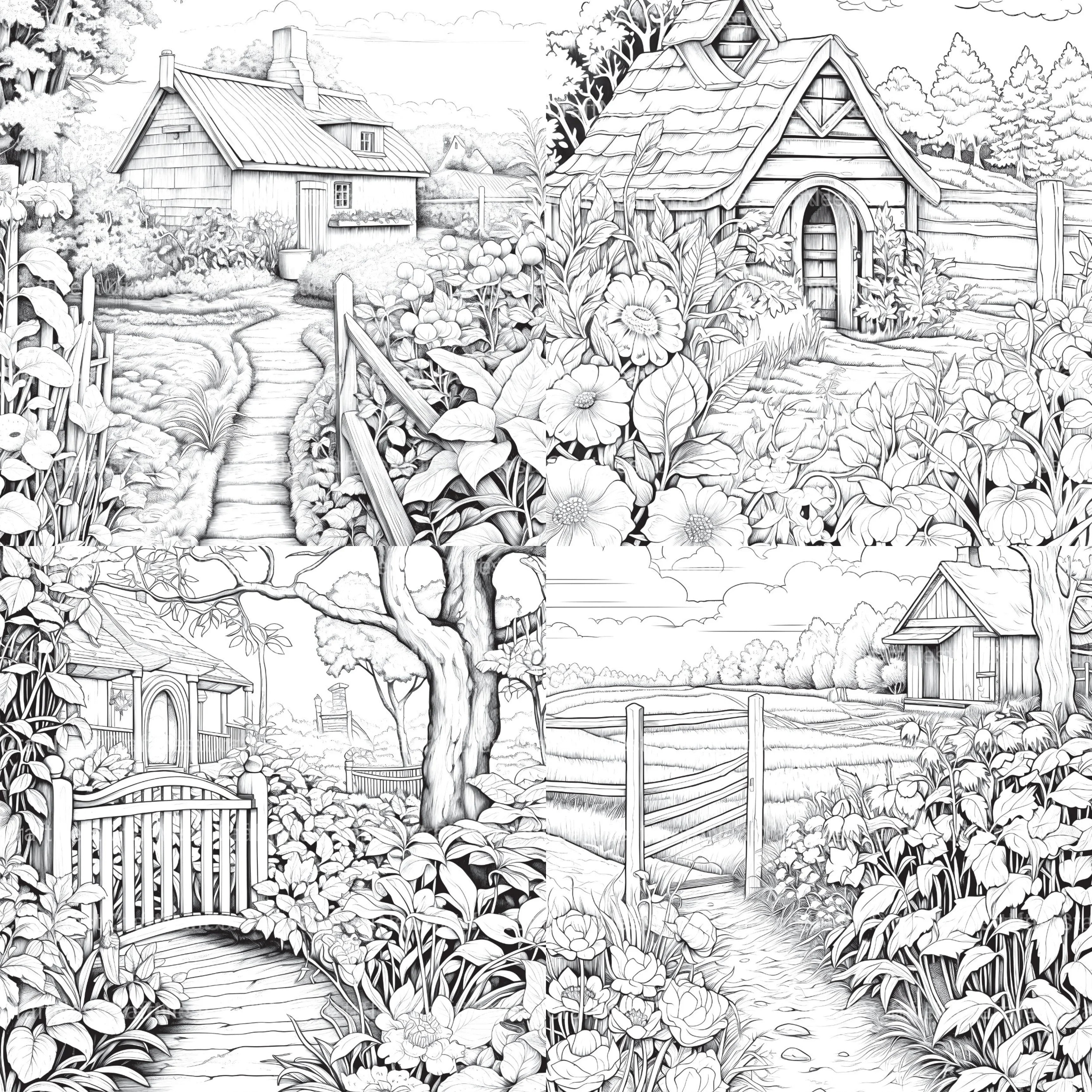Farmers Garden Coloring Book 2 - CraftNest - Digital Crafting and Art