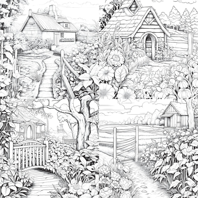 Farmers Garden Coloring Book 2 - CraftNest - Digital Crafting and Art