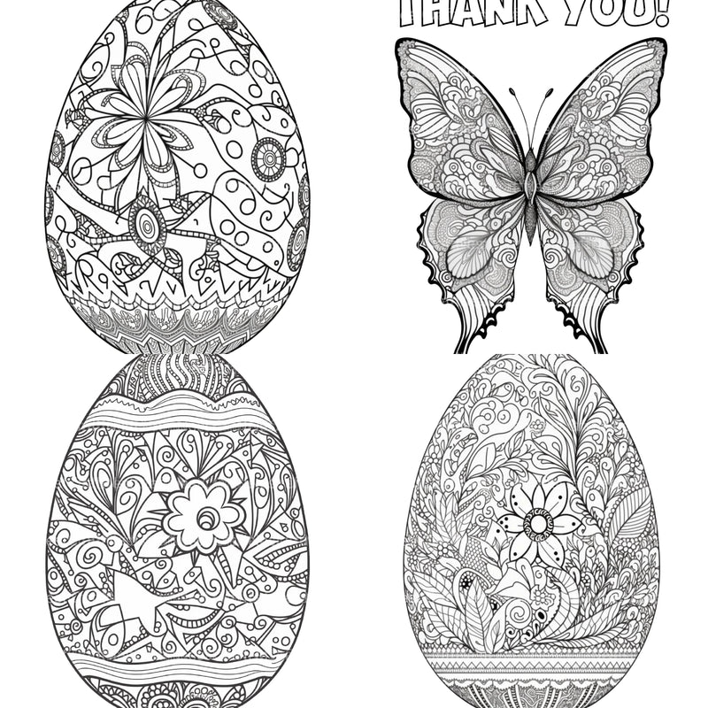 Mandala Egg Coloring Book - CraftNest - Digital Crafting and Art