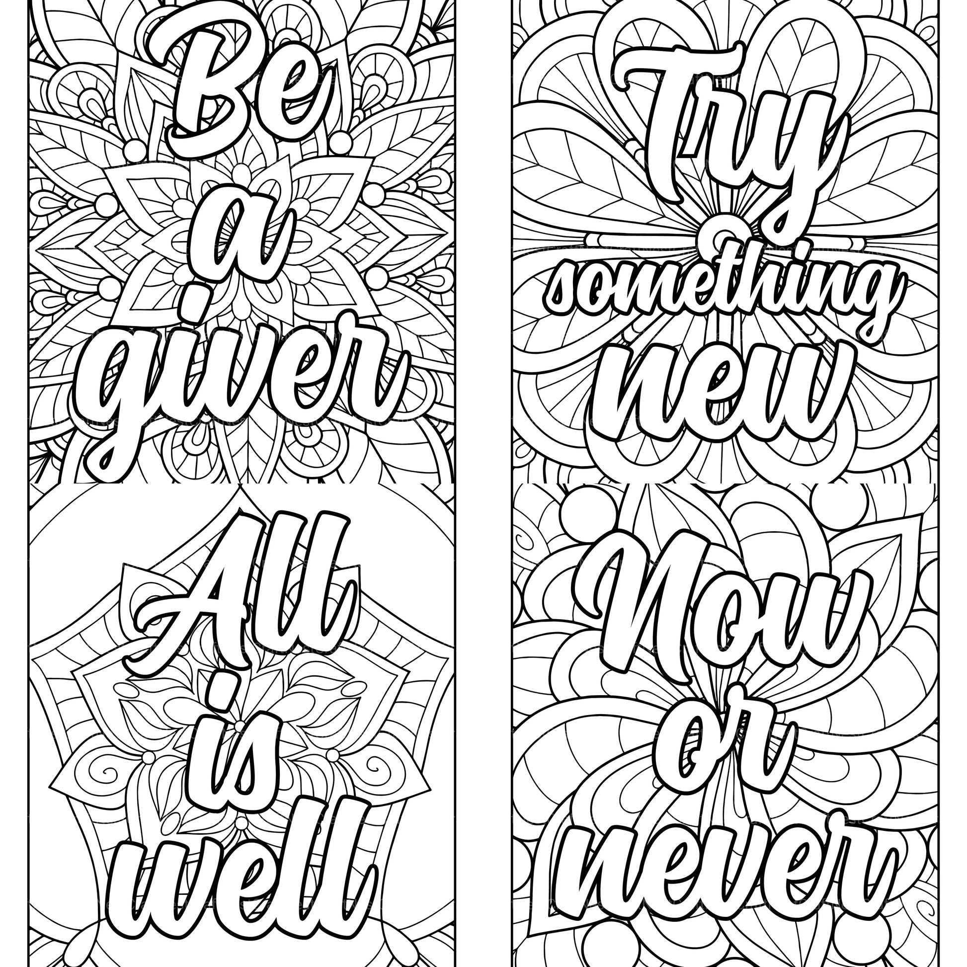 Motivational Quotes Coloring Book 2 - CraftNest - Digital Crafting and Art