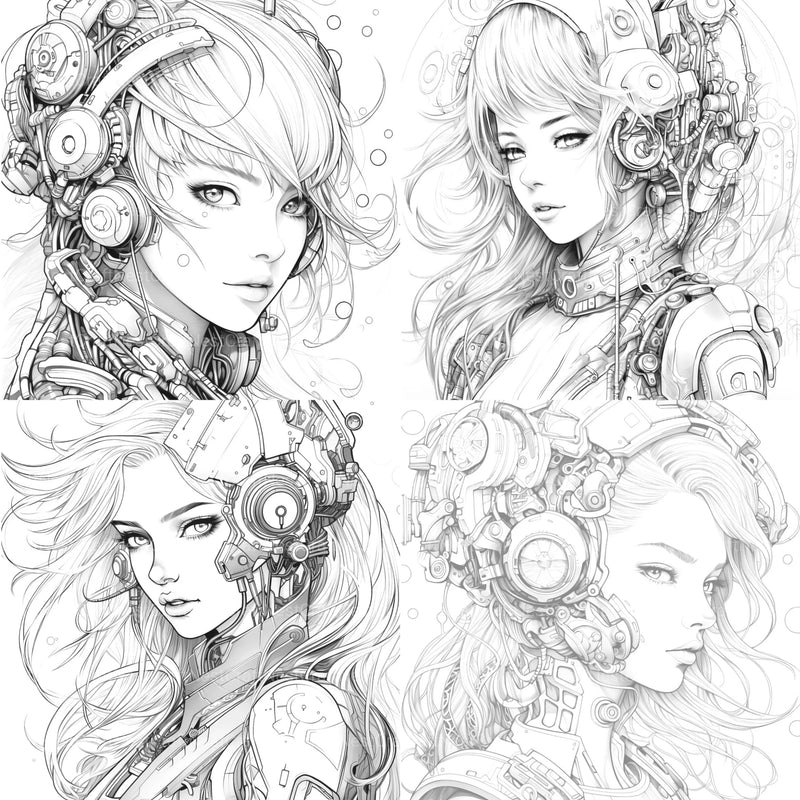 Druid Girl Coloring Book - CraftNest - Digital Crafting and Art