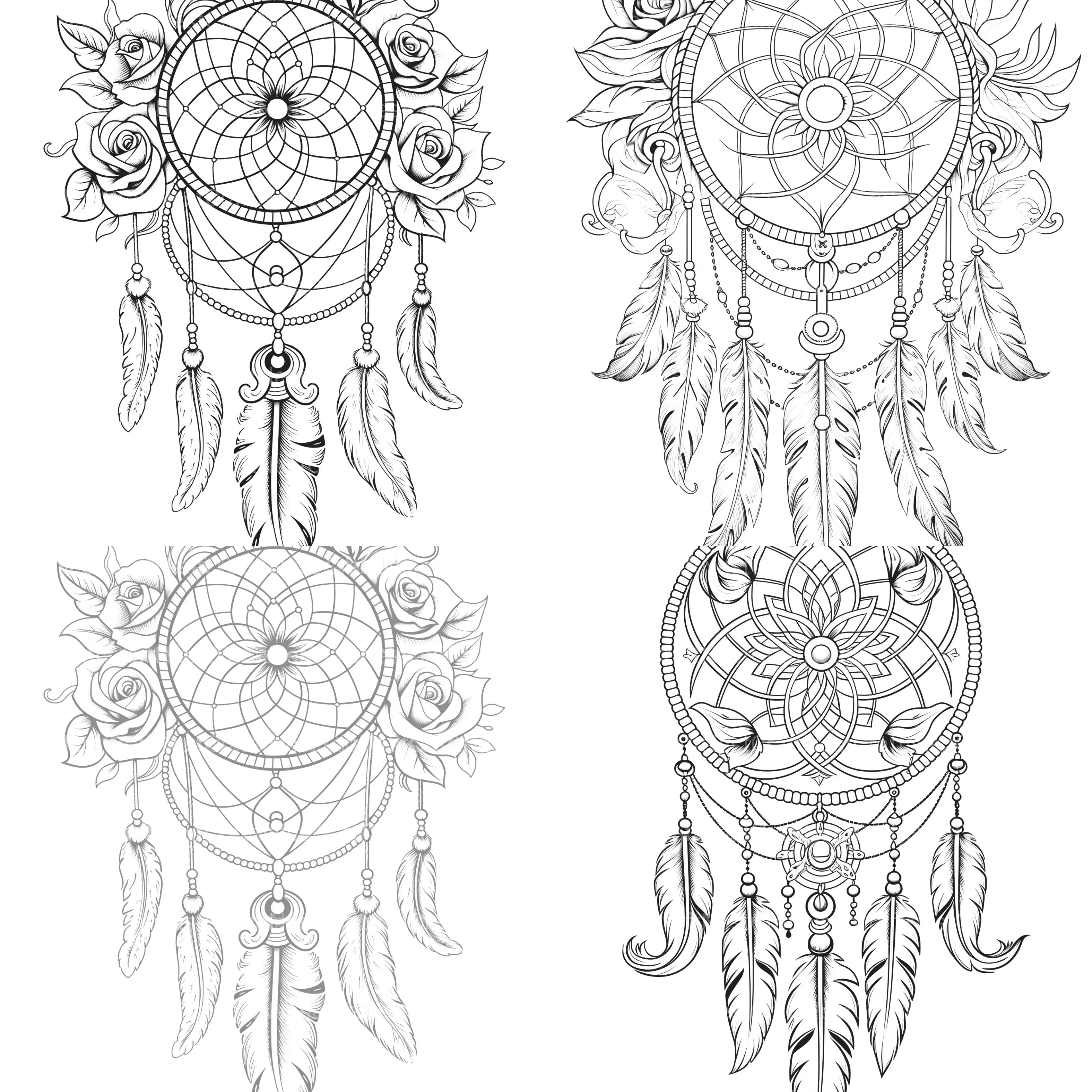 Dreamcatcher Coloring Book - CraftNest - Digital Crafting and Art