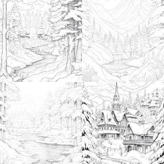 Winterland Coloring Book - CraftNest - Digital Crafting and Art