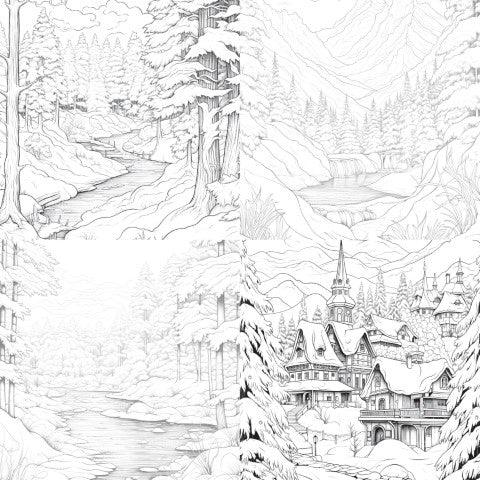Winterland Coloring Book - CraftNest - Digital Crafting and Art