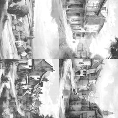 French Village Coloring Book - CraftNest - Digital Crafting and Art