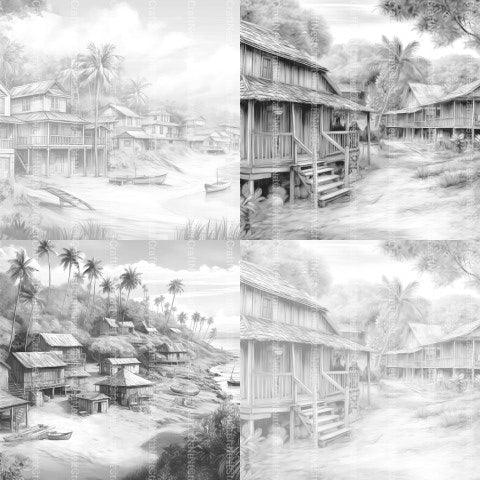 Hawaii Coloring Book - CraftNest - Digital Crafting and Art