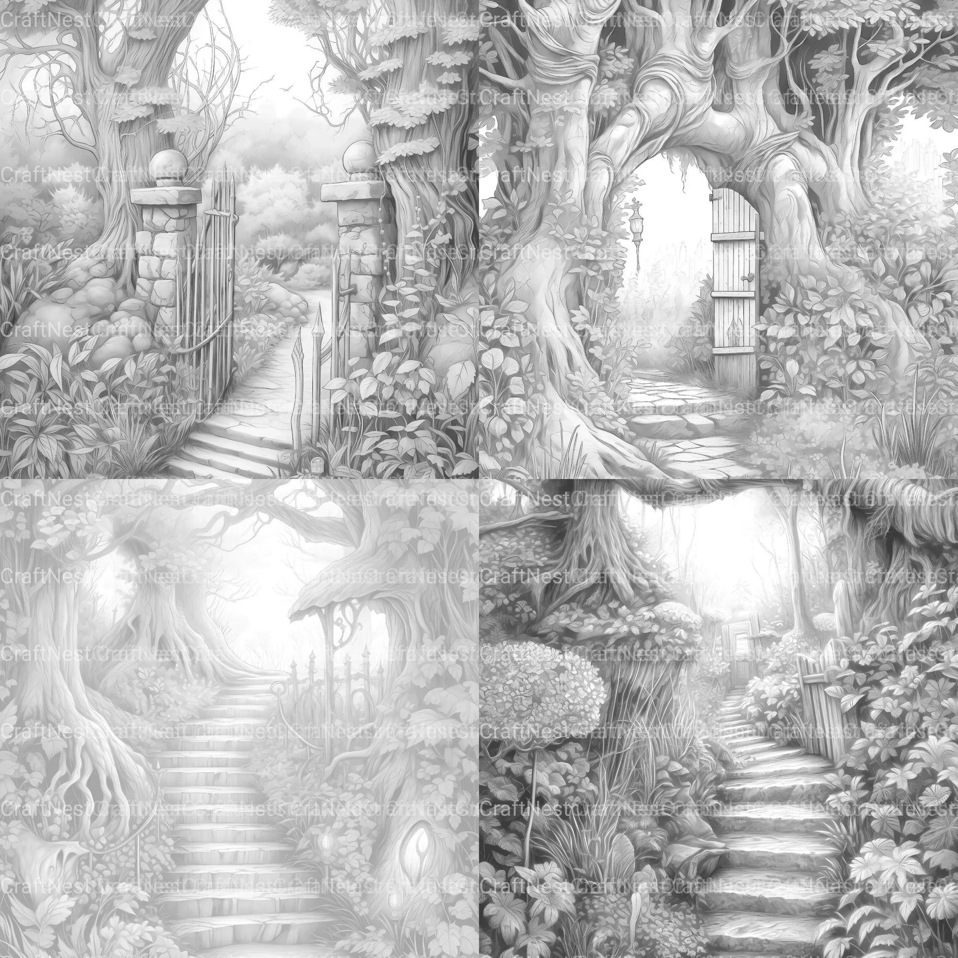 Forest Gate Coloring Book 2 - CraftNest - Digital Crafting and Art