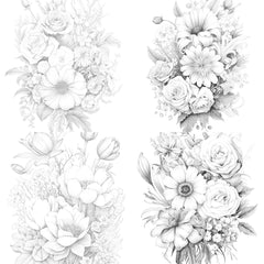Flower Coloring Book 3 - CraftNest - Digital Crafting and Art