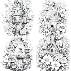 Blooming House Coloring Book - CraftNest - Digital Crafting and Art