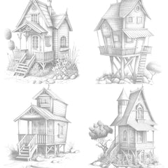 Beach House Coloring Book - CraftNest - Digital Crafting and Art