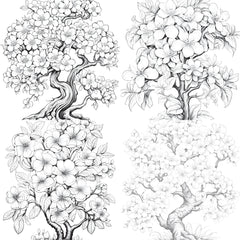 Blooming Tree Coloring Book - CraftNest - Digital Crafting and Art