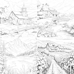 Country Life Coloring Book - CraftNest - Digital Crafting and Art