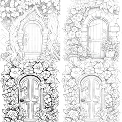 Blooming Door Coloring Book - CraftNest - Digital Crafting and Art