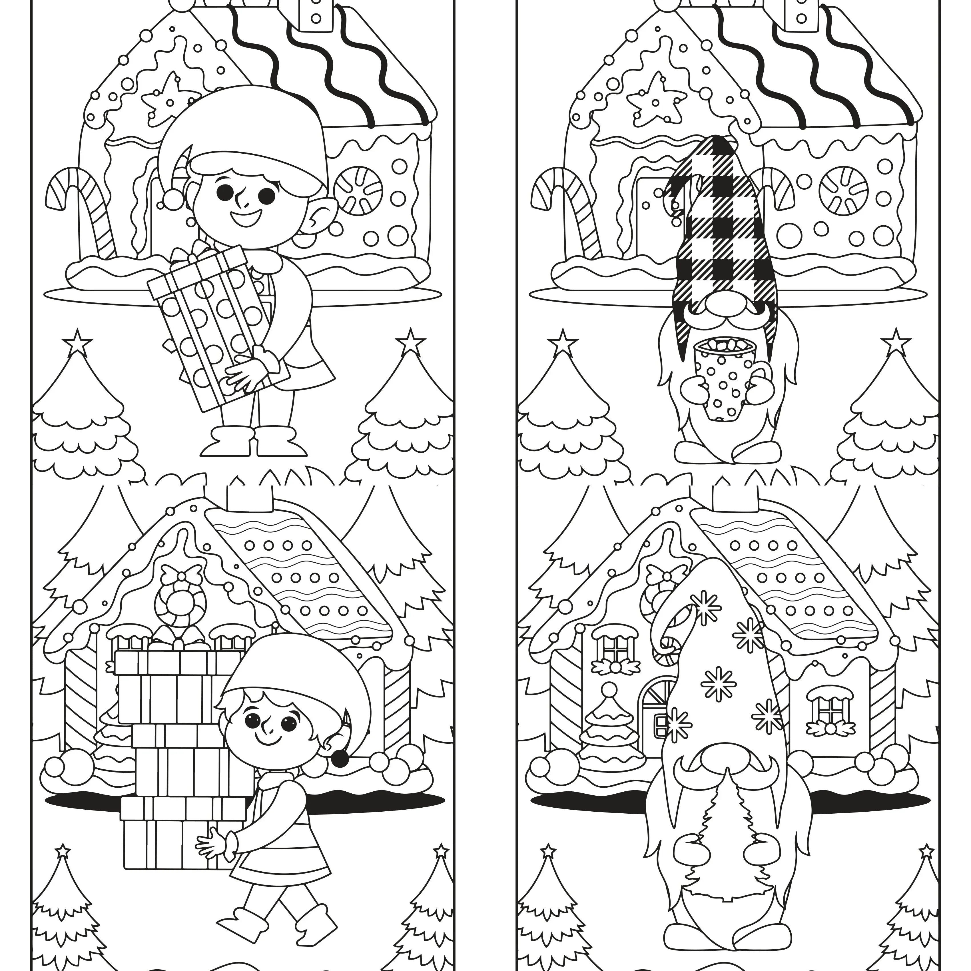 Kids Christmas Gnome Coloring Book