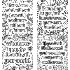 Motivational Quotes Coloring Book 6 - CraftNest - Digital Crafting and Art