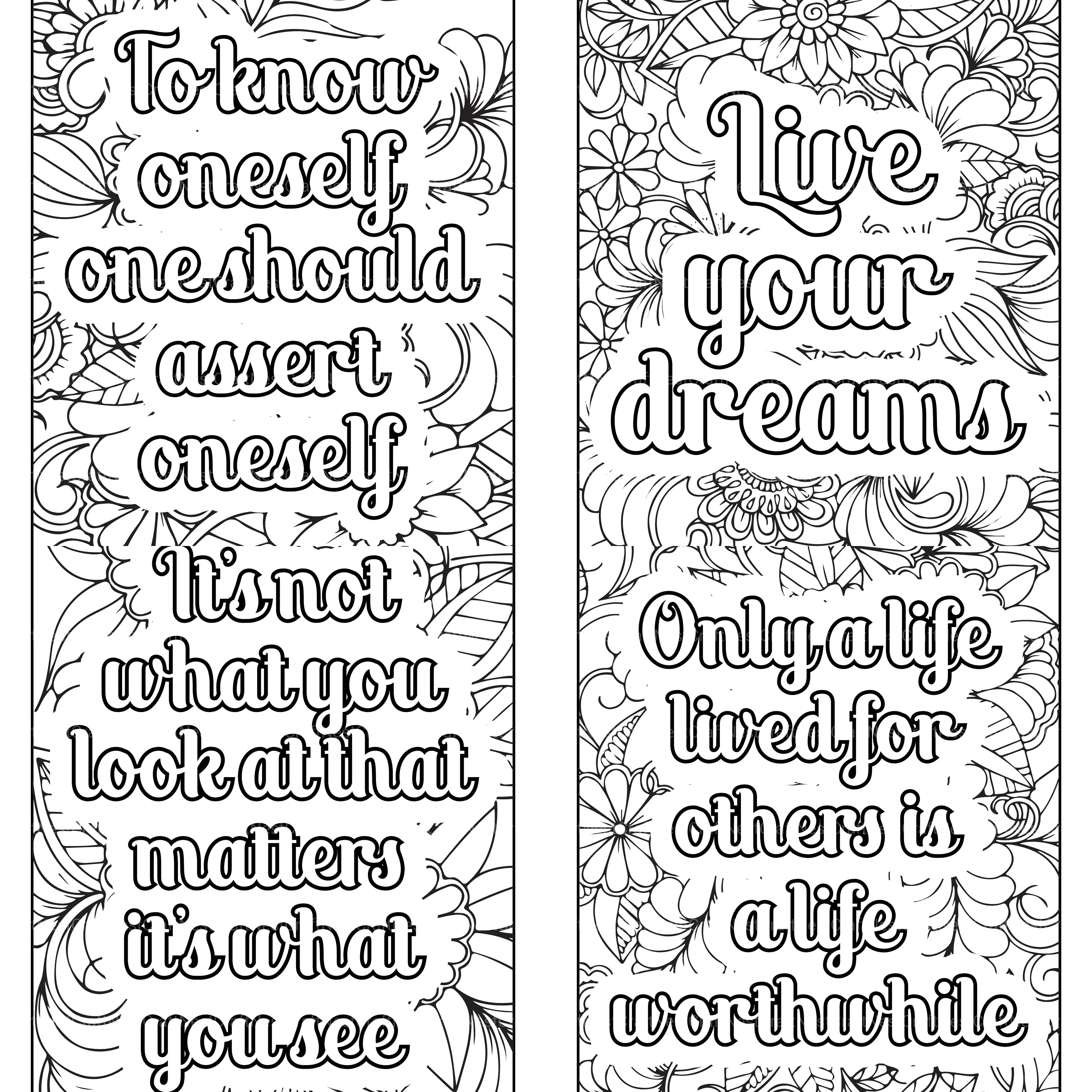 Motivational Quotes Coloring Book 5 - CraftNest - Digital Crafting and Art