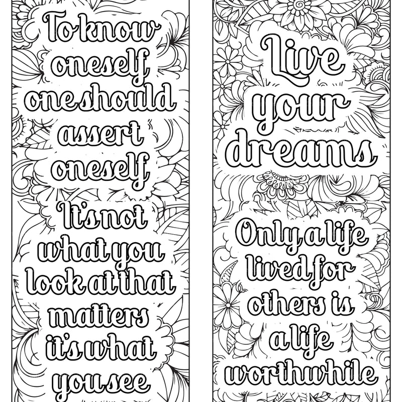 Motivational Quotes Coloring Book 5 - CraftNest - Digital Crafting and Art