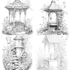 Wishing Well Coloring Book - CraftNest - Digital Crafting and Art