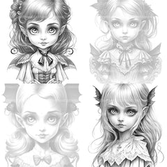 Little Witch Coloring Book - CraftNest - Digital Crafting and Art