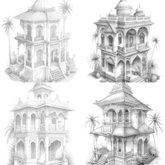 Indian Tiny House Coloring Book - CraftNest - Digital Crafting and Art