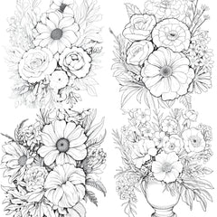 Flower Coloring Book 2 - CraftNest - Digital Crafting and Art