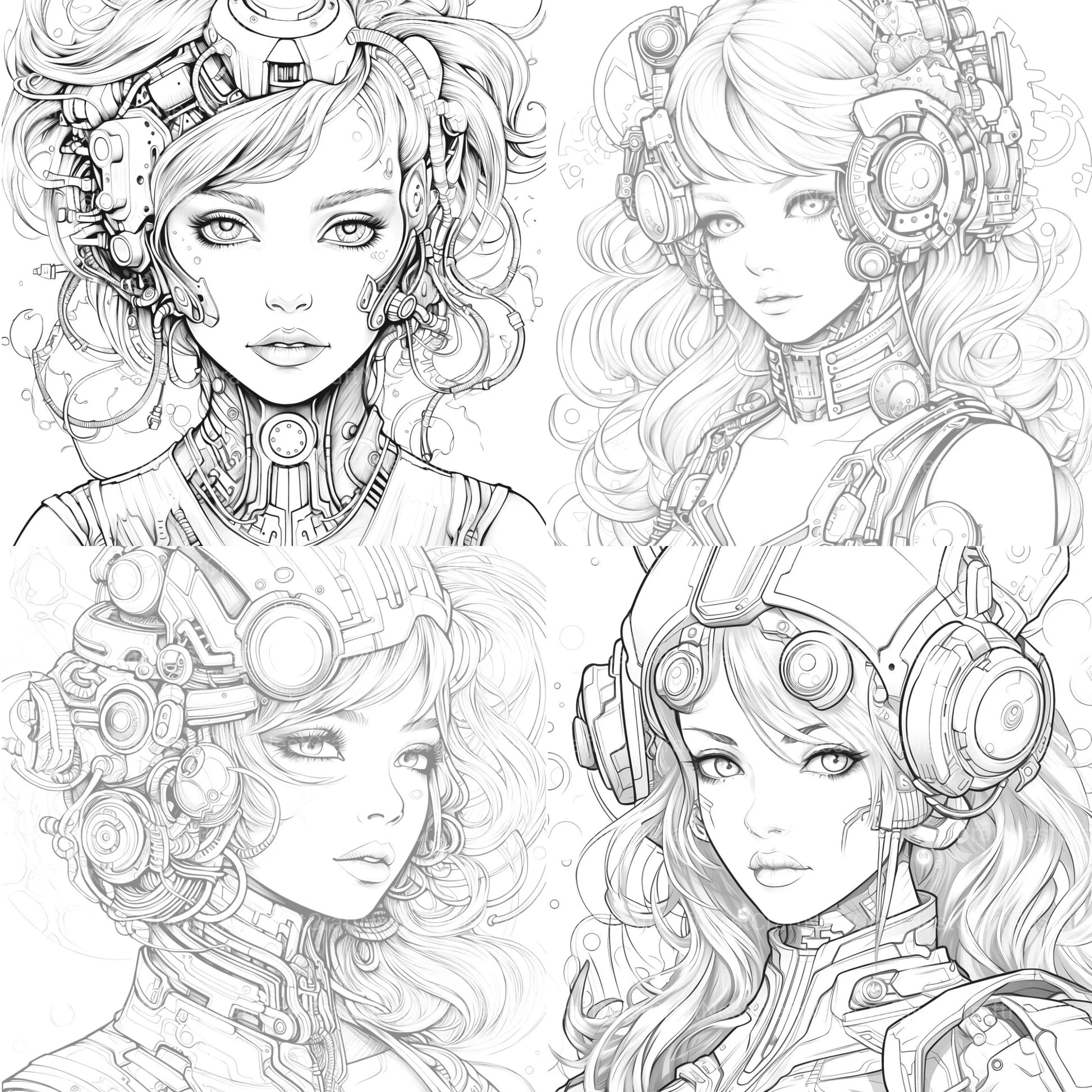 Druid Girl Coloring Book - CraftNest - Digital Crafting and Art