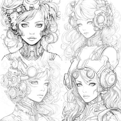 Druid Girl Coloring Book - CraftNest - Digital Crafting and Art