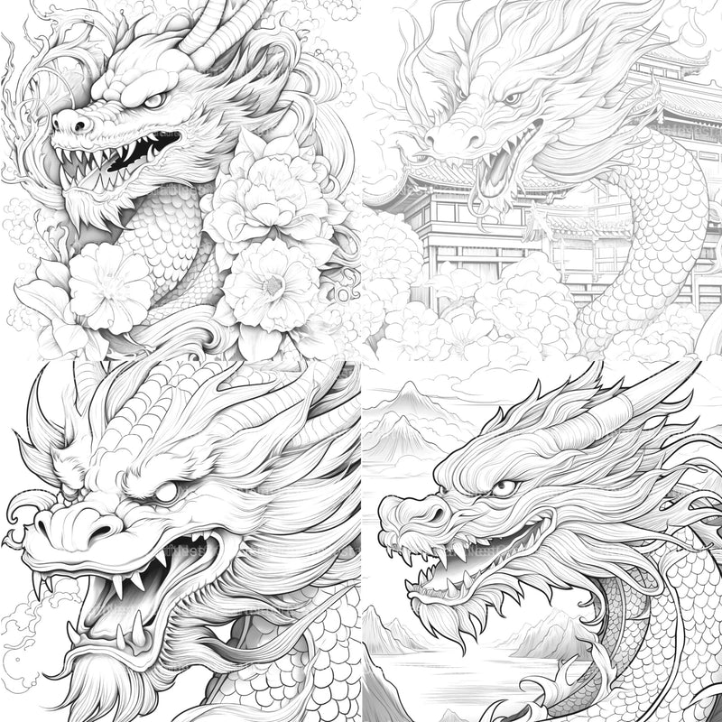 Dragon Coloring Book - CraftNest - Digital Crafting and Art