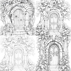 Blooming Door Coloring Book - CraftNest - Digital Crafting and Art