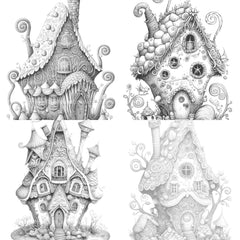 Gingerbread Fairy House Coloring Book - CraftNest - Digital Crafting and Art